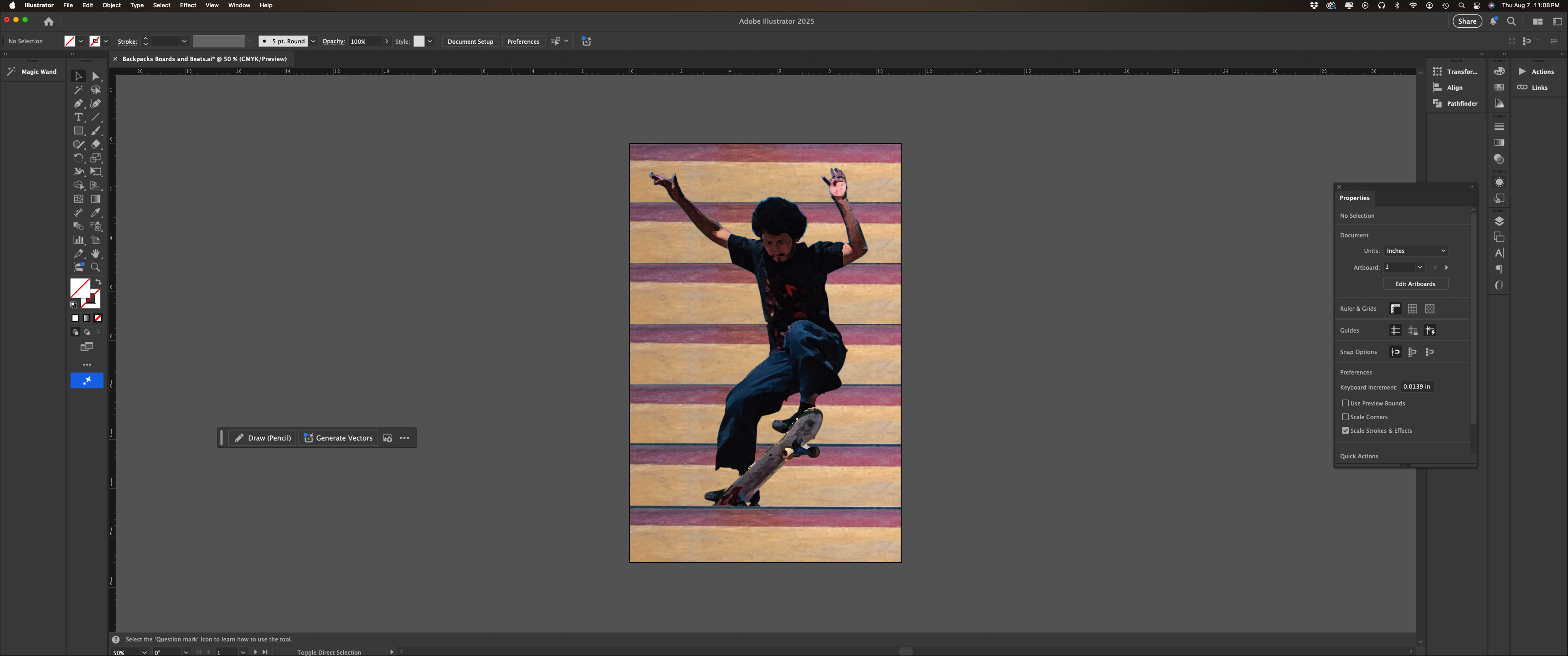 Mask image to size of project